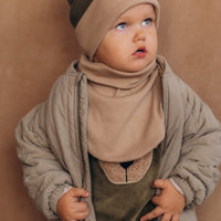 2x1 Rib Haube aus Bio Baumwolle mit Teddy Ohren - The Baltic Shop