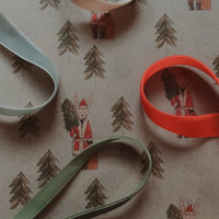 3 - teiliges Geschenkpapier aus Kraftpapier - Hase mit Baum - The Baltic Shop