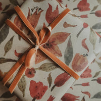 3 - teiliges Set aus Kraftpapier mit Tulpenmotiv - The Baltic Shop