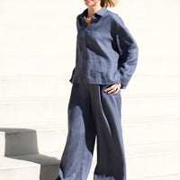 Weite Leinenhose "Elisa" in 4 Farben AW26