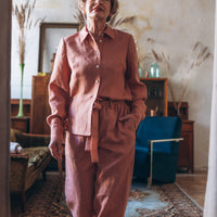 Klassische Hose mit Gürtel "Nora"