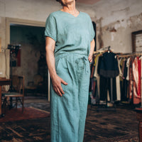 Leinen Top mit V-Ausschnitt "Lilly"