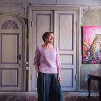 Leinenhose mit weiter Silhouette "Laima"