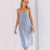 Slipkleid aus Leinen "Ruby"