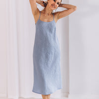 Slipkleid aus Leinen "Ruby"