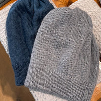 Weiche Winterhaube mit gerippten Rand - 2 Farbig