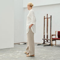Oregano Oversized Leinenbluse
