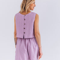 Crop Top aus Leinen "Julia"