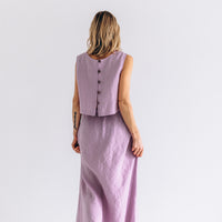 Bodenlanger Rock aus Leinen "Lina"