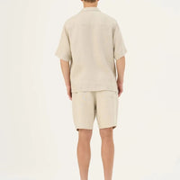 Amabilis Shorts in Melange – Entspannter Sommerkomfort aus Leinen - The Baltic Shop