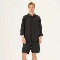 Amabilis Shorts in Schwarz – Entspannter Sommerkomfort aus Leinen - The Baltic Shop