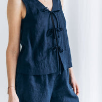 Ärmelloser Top aus Leinen "Luise" - The Baltic Shop