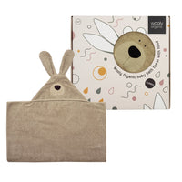 Badetuch aus Bio Baumwolle - Hase, in 2 Farben+ - The Baltic Shop