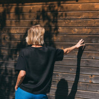 Blaue Shorts aus Leinen mit Seitentasche - The Baltic Shop