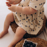 Bodykleid mit Blaubeeren aus Bio Baumwolle - The Baltic Shop