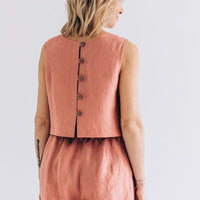 Crop Top aus Leinen "Julia" - The Baltic Shop