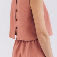 Crop Top aus Leinen "Julia" - The Baltic Shop