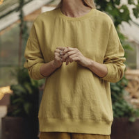 Dahlia Pullover aus Leinen in Curry - The Baltic Shop