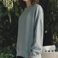 Dahlia Pullover aus Leinen in Himmelblau - The Baltic Shop