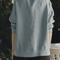 Dahlia Pullover aus Leinen in Himmelblau - The Baltic Shop
