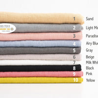 Dünner Leinenschal ohne Fransen in verschieden Farben - The Baltic Shop