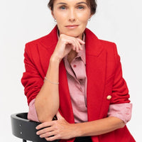 Entspanntes Hahnentritt - Hemd in Altrosa - The Baltic Shop