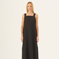 Fugue Leinenkleid in Schwarz - The Baltic Shop
