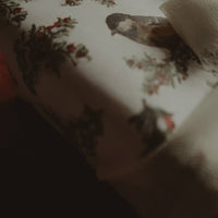 Geschenkpapier, Motiv: Tit Bird, Weiß, 3 Stück - The Baltic Shop