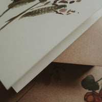 Green Leaves Karte, gefaltet - The Baltic Shop