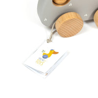 Handgefertigtes Frosch - Ziehtier aus Birkenholz - The Baltic Shop