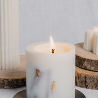 Handgegossene Kerze aus Sojawachs "Orange - Zimt" - The Baltic Shop