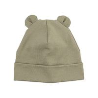 Haube mit Teddy Ohren aus Bio Baumwolle in 2 Farben - The Baltic Shop