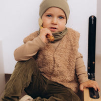 Haube mit Teddy Ohren aus Bio Baumwolle in 2 Farben - The Baltic Shop