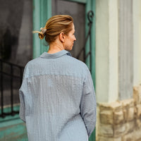 Hemd aus Baumwolle in Himmelblau - The Baltic Shop