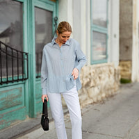 Hemd aus Baumwolle in Himmelblau - The Baltic Shop