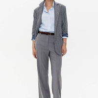 Hemd 'CAPRI' | gestreifte Baumwolle mit Mikroflocken - Detail - The Baltic Shop