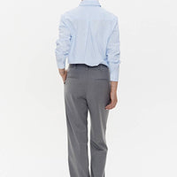 Hemd 'CAPRI' | gestreifte Baumwolle mit Mikroflocken - Detail - The Baltic Shop