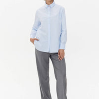 Hemd 'CAPRI' | gestreifte Baumwolle mit Mikroflocken - Detail - The Baltic Shop