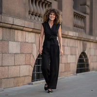 Hochdrapierte Leinenhose in 3 Farben - The Baltic Shop