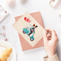 Hochzeitskarte aus Holz - The Baltic Shop