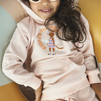 Hoodie mit Katze in zartrosa - The Baltic Shop