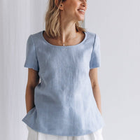 Klassischer Leinentop "Elin" - The Baltic Shop