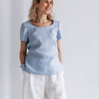Klassischer Leinentop "Elin" - The Baltic Shop