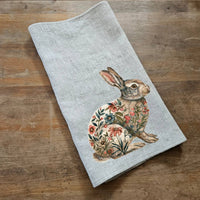 Küchentuch aus 100% Leinen mit Hasenmuster - The Baltic Shop