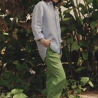 Larch Shirt in Blau - gestreift - The Baltic Shop