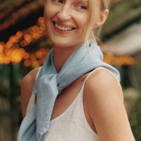 Leinen Schal - Malve - The Baltic Shop