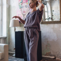 Leinen Top mit V - Ausschnitt "Lilly" - The Baltic Shop