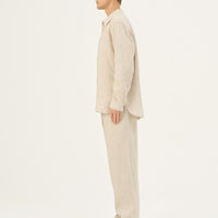 Leinenhemd in Melange – Nachhaltiges Unisex Hemd aus 100 % Leinen - The Baltic Shop