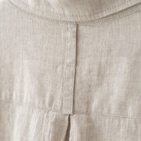 Leinenhemd in Melange – Nachhaltiges Unisex Hemd aus 100 % Leinen - The Baltic Shop