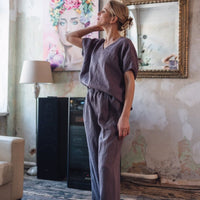 Leinenhose mit weiter Silhouette "Laima" - The Baltic Shop